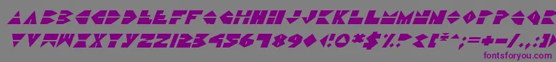 DiscoDorkItalic Font – Purple Fonts on Gray Background