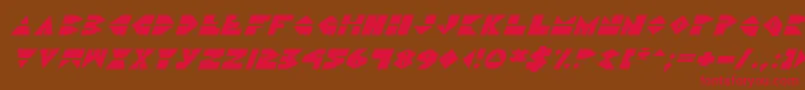 DiscoDorkItalic Font – Red Fonts on Brown Background