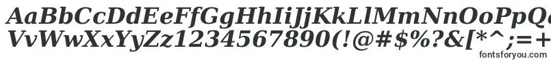 DejavuSerifBoldItalic-fontti – erittäin leveät fontit