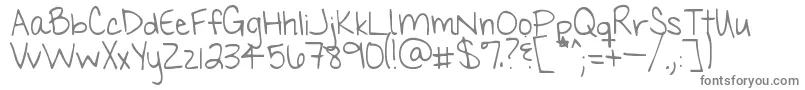 Myhandsareholdingyou Font – Gray Fonts on White Background
