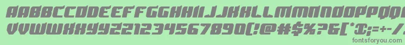 Spartacosemital Font – Gray Fonts on Green Background