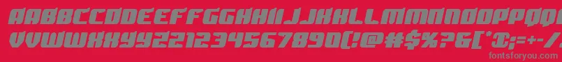 Spartacosemital Font – Gray Fonts on Red Background