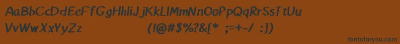 Matthiola Font – Black Fonts on Brown Background