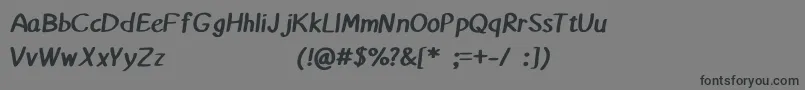 Matthiola Font – Black Fonts on Gray Background