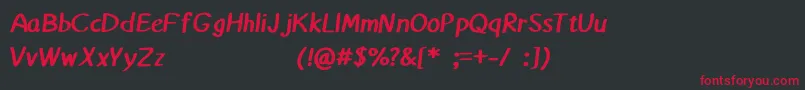 Matthiola Font – Red Fonts on Black Background
