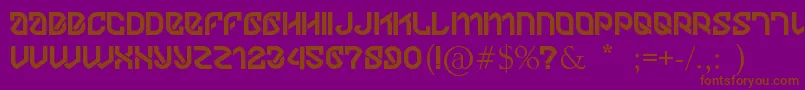 Dylov4stuff Font – Brown Fonts on Purple Background