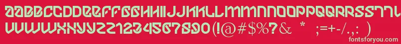 Dylov4stuff Font – Green Fonts on Red Background