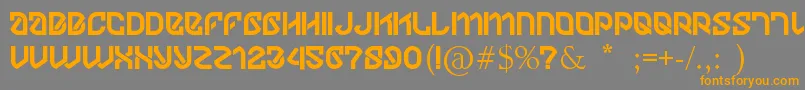 Dylov4stuff Font – Orange Fonts on Gray Background