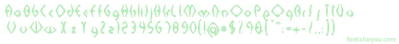 Подробнее о шрифте SabomasterUh Шрифт SabomasterUh – зелёные шрифты на белом фоне