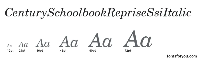 Размеры шрифта CenturySchoolbookRepriseSsiItalic