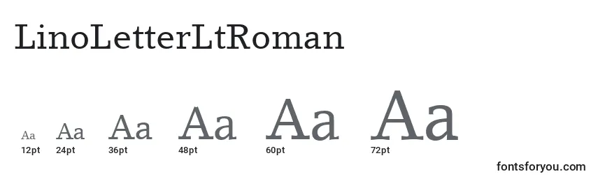 LinoLetterLtRoman Font Sizes
