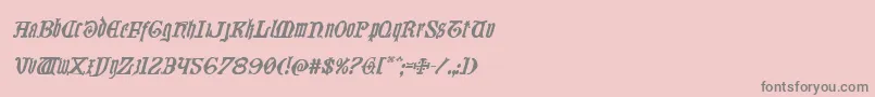 Westdelphiaital Font – Gray Fonts on Pink Background