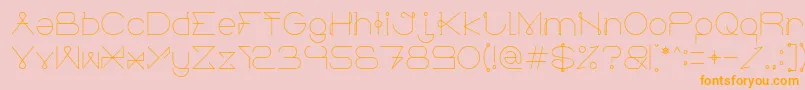 ElectricCity Font – Orange Fonts on Pink Background