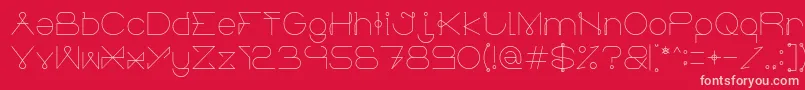 Więcej informacji o czcionce ElectricCity Czcionka ElectricCity – różowe czcionki na czerwonym tle