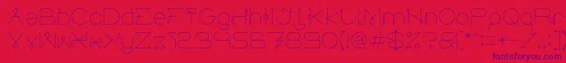 ElectricCity Font – Purple Fonts on Red Background