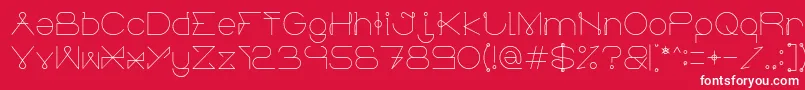 ElectricCity Font – White Fonts on Red Background