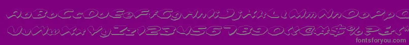 Detonv2si Font – Gray Fonts on Purple Background