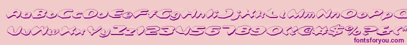 Шрифт Detonv2si – фиолетовые шрифты на розовом фоне