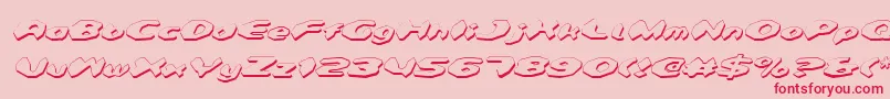 Detonv2si Font – Red Fonts on Pink Background