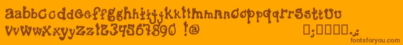 CactusSandwichFillFm Font – Brown Fonts on Orange Background