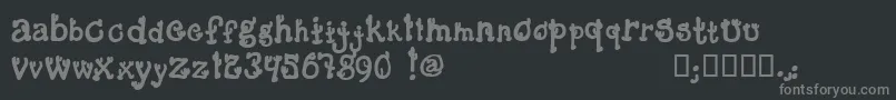 CactusSandwichFillFm Font – Gray Fonts on Black Background