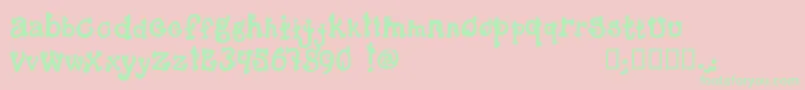 CactusSandwichFillFm Font – Green Fonts on Pink Background