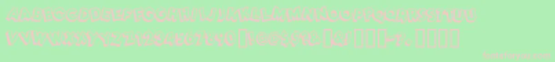 Dimwitgauche Font – Pink Fonts on Green Background