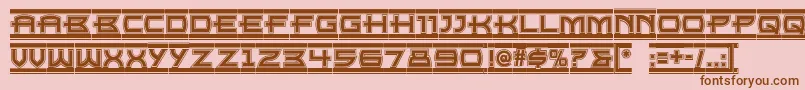 Empire ffy Font – Brown Fonts on Pink Background