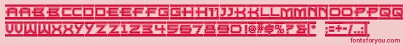 Empire ffy Font – Red Fonts on Pink Background