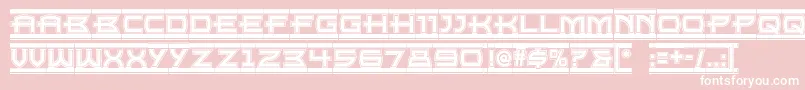 Empire ffy Font – White Fonts on Pink Background