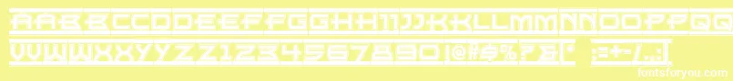 Empire ffy Font – White Fonts on Yellow Background