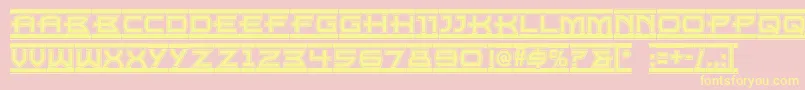 Empire ffy Font – Yellow Fonts on Pink Background