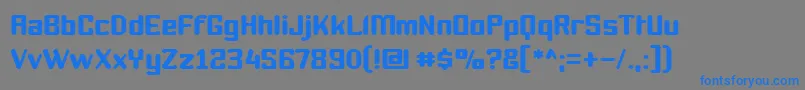 Youthanasia Font – Blue Fonts on Gray Background