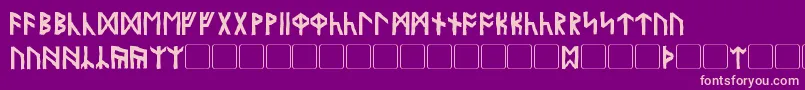 Garriott Font – Pink Fonts on Purple Background