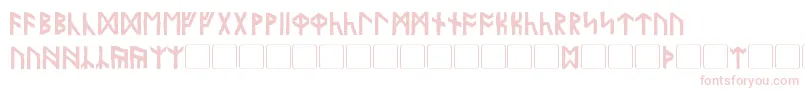 Garriott Font – Pink Fonts on White Background