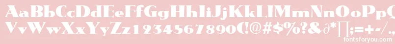 MetropolisDb Font – White Fonts on Pink Background
