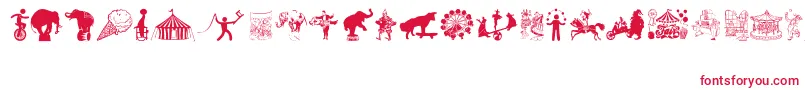 Więcej informacji o czcionce CircusAndFair Czcionka CircusAndFair – czerwone czcionki