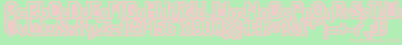 Portabletubeoutl Font – Pink Fonts on Green Background