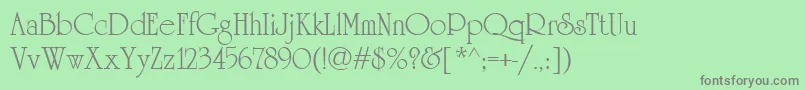 University.Kz Font – Gray Fonts on Green Background