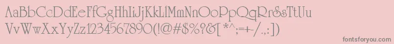 University.Kz-Schriftart – Graue Schriften auf rosa Hintergrund