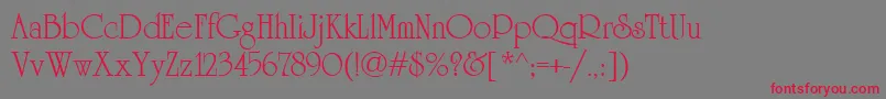 University.Kz Font – Red Fonts on Gray Background