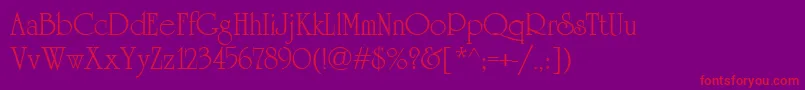 University.Kz Font – Red Fonts on Purple Background