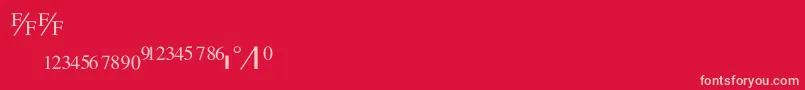 GlobeFraction Font – Pink Fonts on Red Background