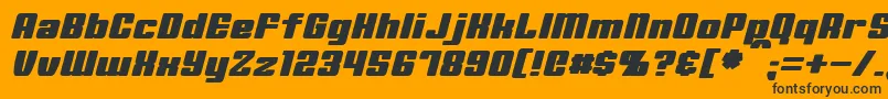 fuente MinervaItalic – Fuentes Negras Sobre Fondo Naranja