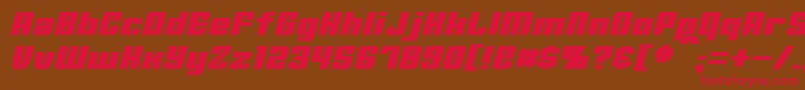 MinervaItalic Font – Red Fonts on Brown Background