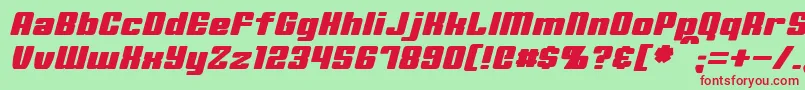 Шрифт MinervaItalic – красные шрифты на зелёном фоне
