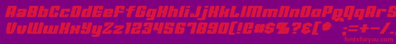 MinervaItalic Font – Red Fonts on Purple Background
