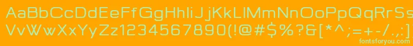 Jepanten Font – Green Fonts on Orange Background