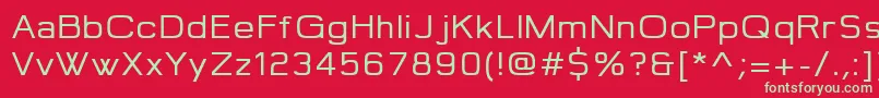 Jepanten Font – Green Fonts on Red Background