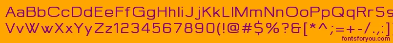 Jepanten Font – Purple Fonts on Orange Background